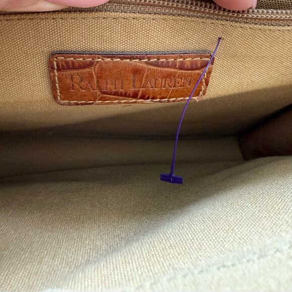 Ralph Lauren canvas shoulder bag  Authentic - Picture 11 of 13